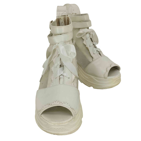 アクシーズファム axes femme POETIQUE ポエティックレースアップ ブーツサンダル レディース JPN:L