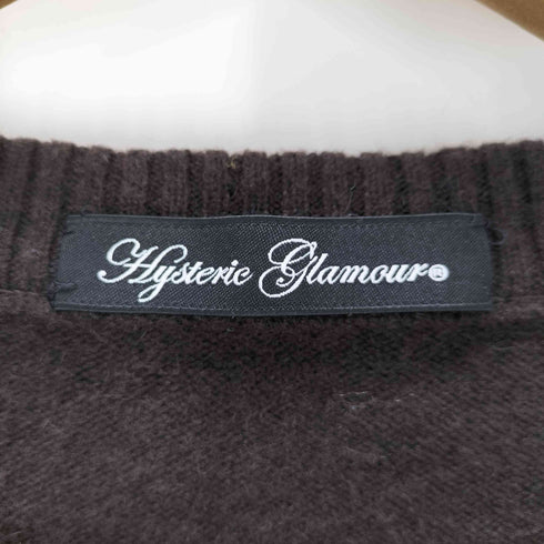 ヒステリックグラマー HYSTERIC GLAMOUR スカルチェーンデザイン ニットカーディガン Y2K レディース