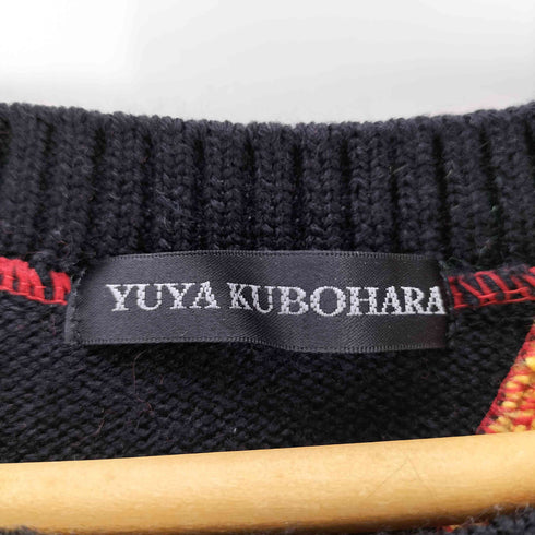 YUYA KUBOHARA 総柄クルーネックニット レディース