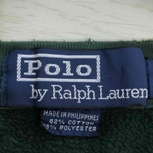 ポロバイラルフローレン Polo by RALPH LAUREN ポニー刺繍 コットンポリ クルーネックスウェット メンズ import:L