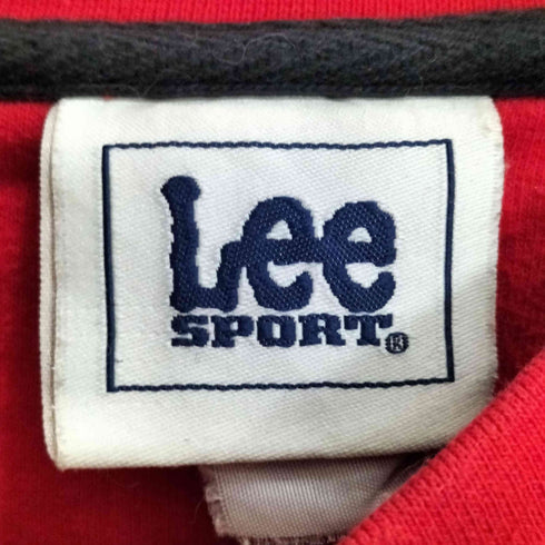 リー Lee SPORT NHL アイスホッケーチーム ロゴ刺繍 前V クルーネックスウェット メンズ