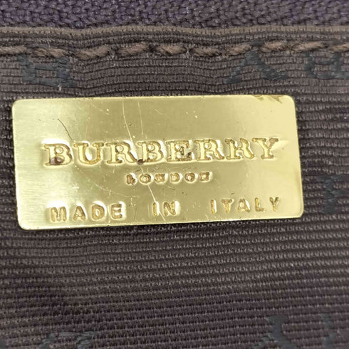バーバリーロンドン BURBERRY LONDON シャドーホース ノヴァチェック レザーショルダーバッグ レディース