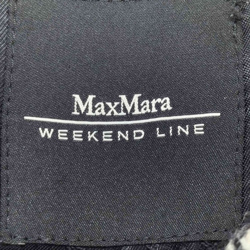 マックスマーラウィーケンドライン Max Mara WEEKEND LINE 大判チェックウールツイードダッフルコート レディース JPN:36