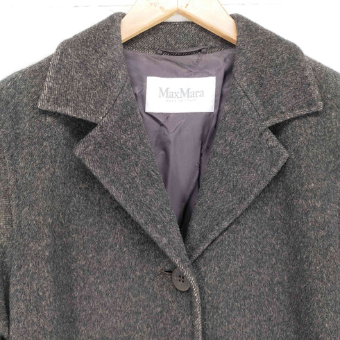 マックスマーラ MAX MARA 白タグ ウールチェスターコート レディース 38