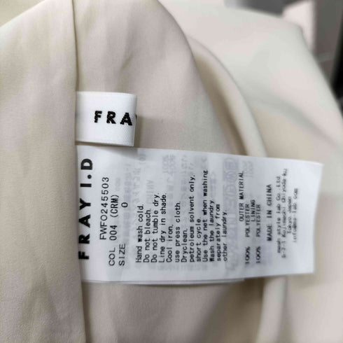 フレイアイディー FRAY I.D バックオープンドレープドレス レディース 0