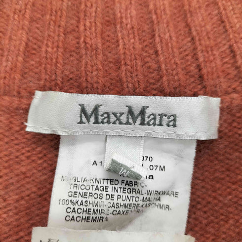 マックスマーラ MAX MARA 白タグ PURE CASHMERE 半袖ニット レディース JPN:M