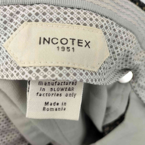インコテックス INCOTEX slowear ウール混 スラックスパンツ ルーマニア製 IDEALジップ レディース JPN:44