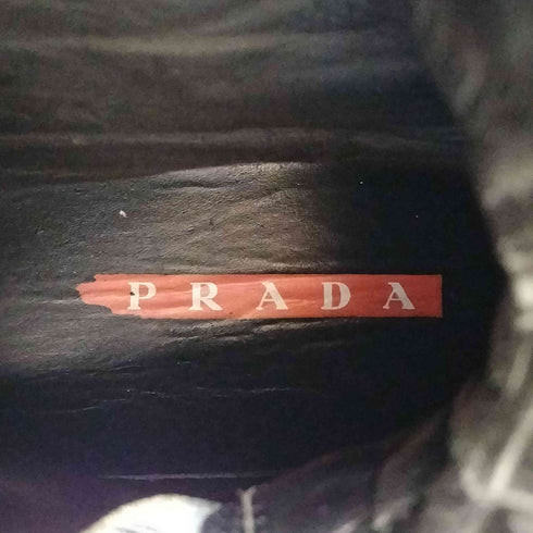 プラダ PRADA AW1999 MOTO LEATHER BOOTS レディース EUR:37