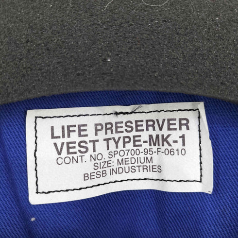 ユーエスネイビー U.S.NAVY BESB INDUSTRIES社製 LIFE PRESERVER VEST メンズ import:M