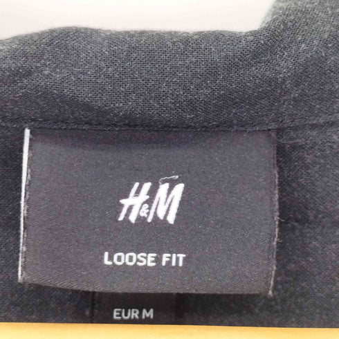 エイチアンドエム H&M レーヨン プリント 開襟 S/S シャツ メンズ import:M