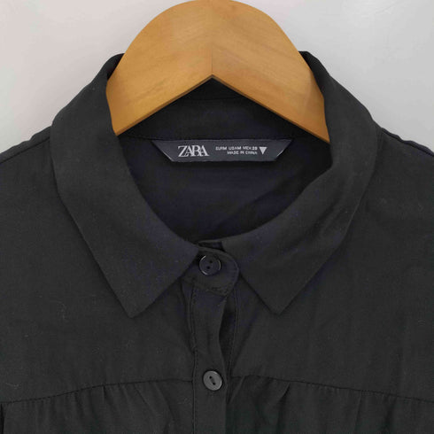 ザラ ZARA ティアードシャツワンピース レディース import:M