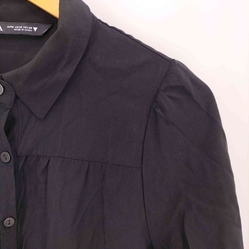 ザラ ZARA ティアードシャツワンピース レディース import:M