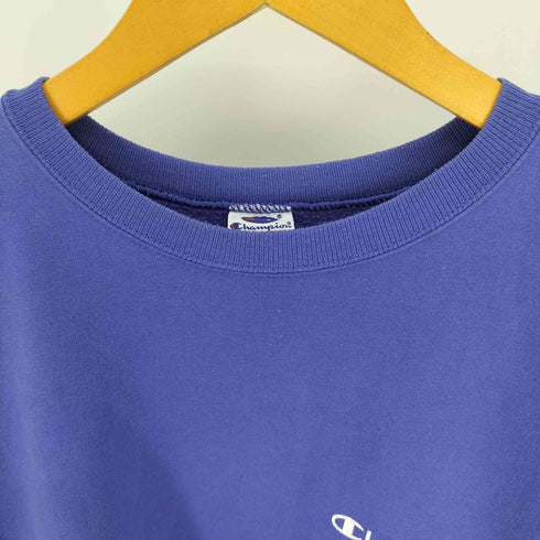 チャンピオン Champion 90S メキシコ製 ワンポイント ロゴ プリント コットンポリ クルーネック スウェット トレーナー メンズ import:L
