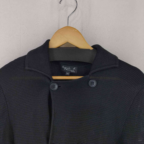 アニエスベーオム Agnes b.homme ダブルブレスト カーディガン リネン メッシュ メンズ T1
