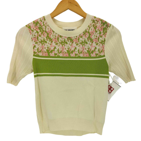 リリーブラウン Lily Brown バリエーションジャガードニットトップス レディース ONE SIZE