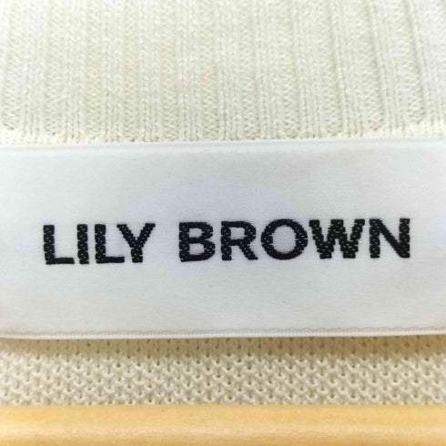 リリーブラウン Lily Brown バリエーションジャガードニットトップス レディース ONE SIZE