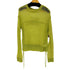 メゾンスペシャル MAISON SPECIAL Bright Logo Sheer Knitwear レディース FREE