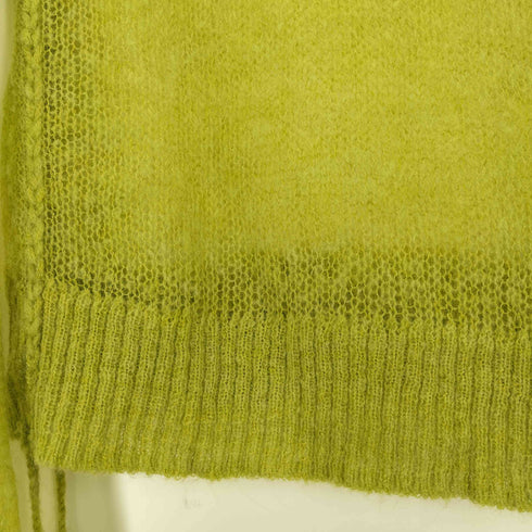メゾンスペシャル MAISON SPECIAL Bright Logo Sheer Knitwear レディース FREE
