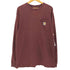 カーハート Carhartt バックプリント ポケットロングスリーブTシャツ 長袖 メンズ import:M