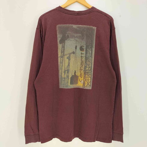 カーハート Carhartt バックプリント ポケットロングスリーブTシャツ 長袖 メンズ import:M