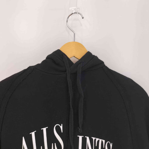 オールセインツ ALLSAINTS DIVERGE OTH HOOD インサイドアウト ロゴプリント アシンメトリー プルオーバーパーカー メンズ import:S