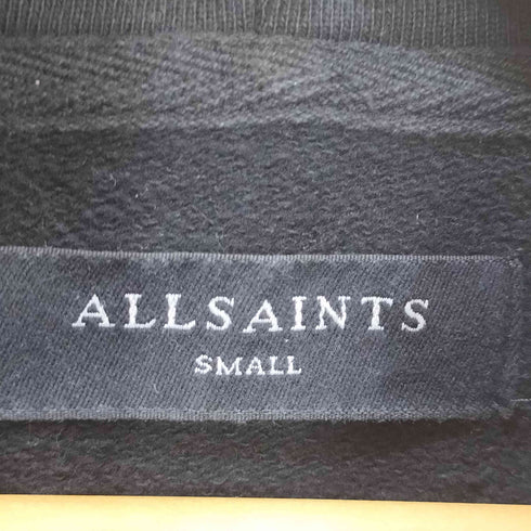 オールセインツ ALLSAINTS DIVERGE OTH HOOD インサイドアウト ロゴプリント アシンメトリー プルオーバーパーカー メンズ import:S