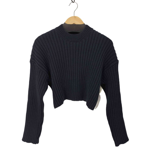 ザラ ZARA クルーネッククロップドニット レディース JPN:M