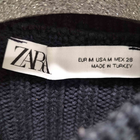 ザラ ZARA クルーネッククロップドニット レディース JPN:M