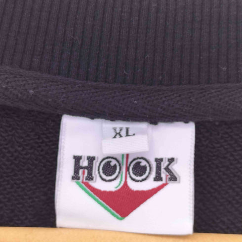 フック HOOK レーシング ワッペン刺繍 配色切り替えスウェット メンズ JPN:XL