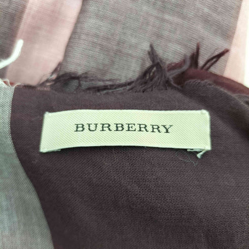 バーバリー BURBERRY 大判チェック柄ストール レディース