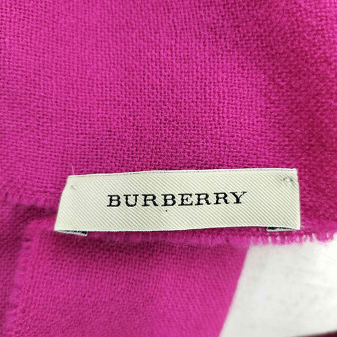 バーバリー BURBERRY エンブレム刺繍ストールマフラー レディース