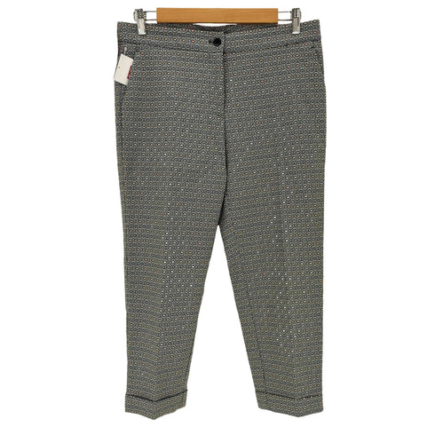 エトロ ETRO 総柄 センタープレスパンツ レディース 44