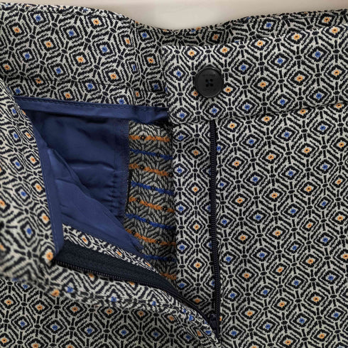 エトロ ETRO 総柄 センタープレスパンツ レディース 44