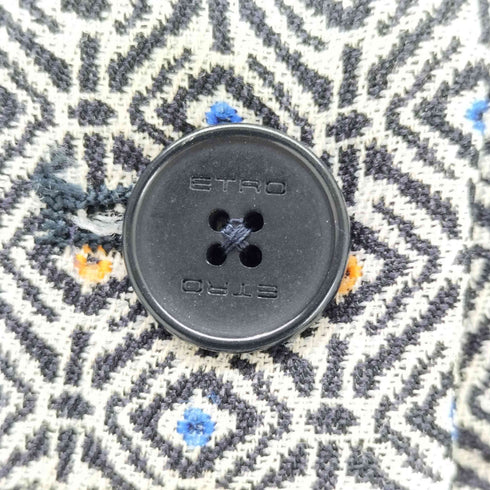 エトロ ETRO 総柄 センタープレスパンツ レディース 44