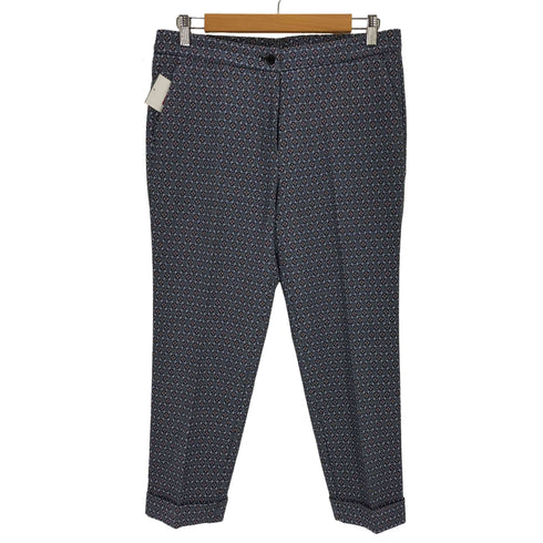 エトロ ETRO 総柄 センタープレスパンツ レディース 44