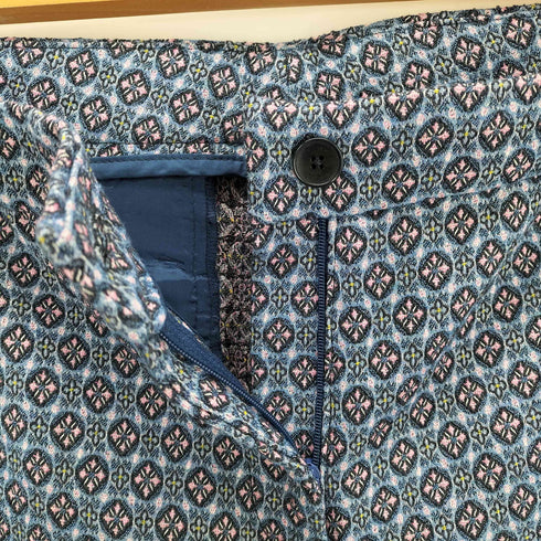 エトロ ETRO 総柄 センタープレスパンツ レディース 44