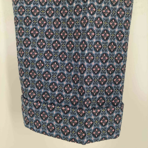エトロ ETRO 総柄 センタープレスパンツ レディース 44