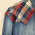 ザラマン ZARA MAN チェック柄切り替え デニムウエスタンシャツ メンズ JPN:XL