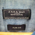 ザラマン ZARA MAN チェック柄切り替え デニムウエスタンシャツ メンズ JPN:XL