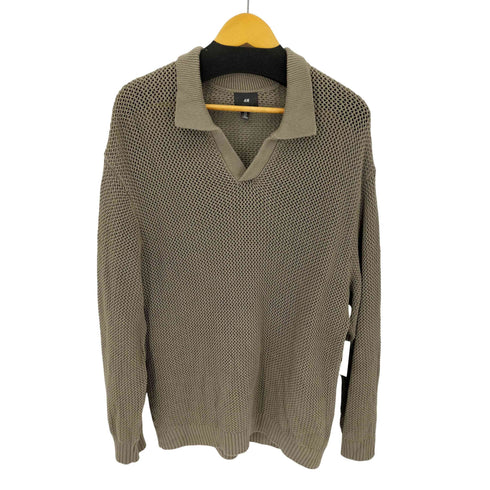 エイチアンドエム H&M ルーズフィットポロセーター メンズ M