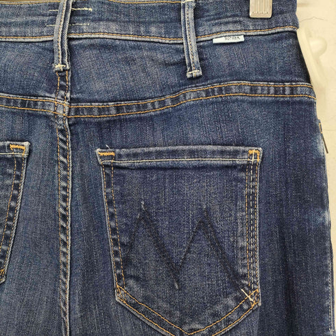 マザー mother HUSTLER SNAP DOWN ANKLE FRAY レディース US:25