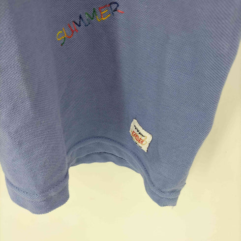 BOB 刺繍デザイン 半袖ポロシャツ メンズ 2L