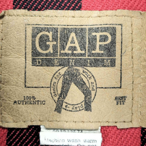 ギャップデニム GAP DENIM 90s 裏地チェックブランケット デニムジャケット メンズ JPN:XL