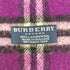 バーバリーロンドン BURBERRY LONDON イングランド製 ラムウール フリンジ チェックマフラー レディース