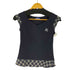 バーバリーブルーレーベル BURBERRY BLUE LABEL ノバチェック切替 Vネックトップス レディース JPN:38