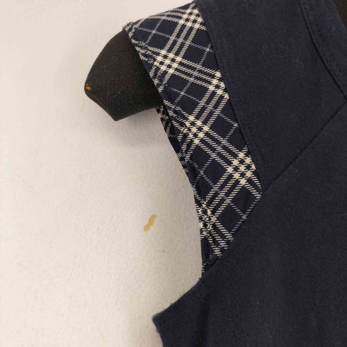 バーバリーブルーレーベル BURBERRY BLUE LABEL ノバチェック切替 Vネックトップス レディース JPN:38