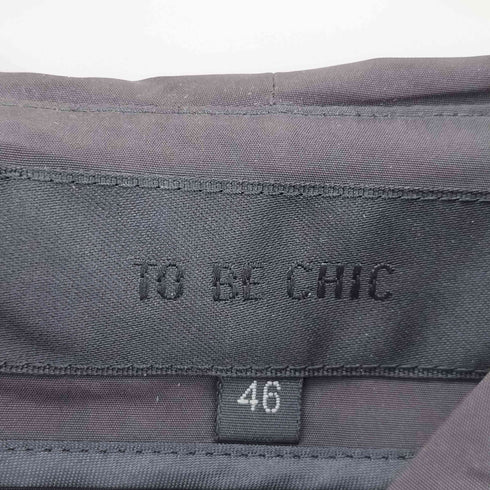 トゥービーシック TO BE CHIC フリルポケット ナイロンフーデットコート レディース 46