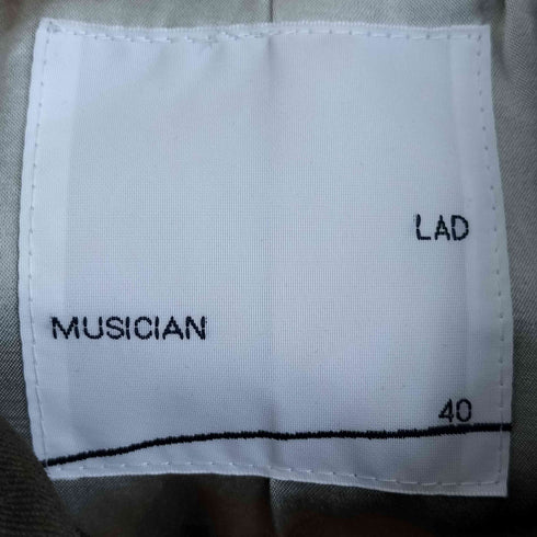 ラッドミュージシャン LAD MUSICIAN 07AW コットンギャバ ラグラン トレンチコート レディース 40