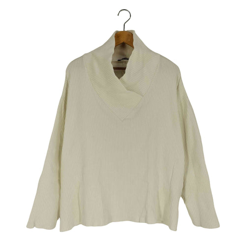 ザラ ZARA クロスオーバーネック ブラッシュド リブ セーター レディース import:M