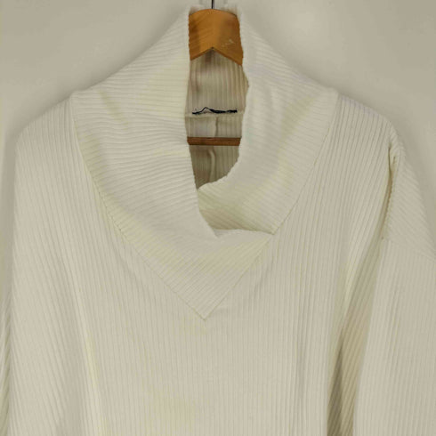 ザラ ZARA クロスオーバーネック ブラッシュド リブ セーター レディース import:M